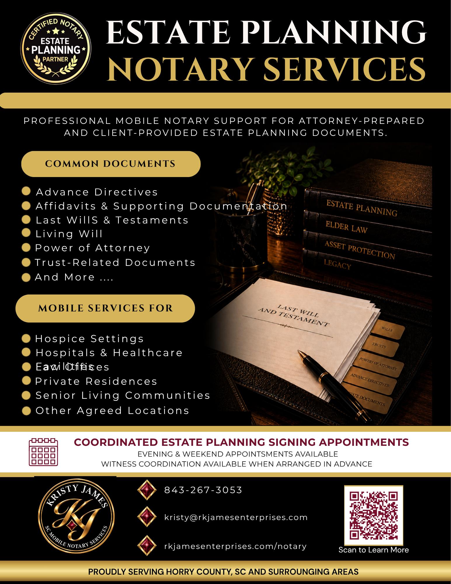 Estate Planning service flyer